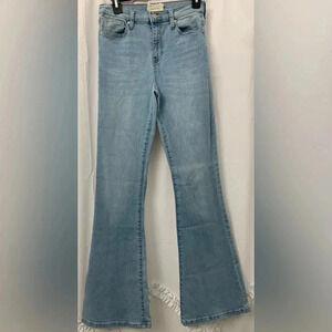 Women’s Altar’d State Flare Jeans With Daisy Design On Back Size 27/5 EUC